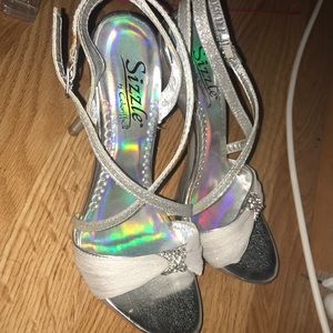Silver heels